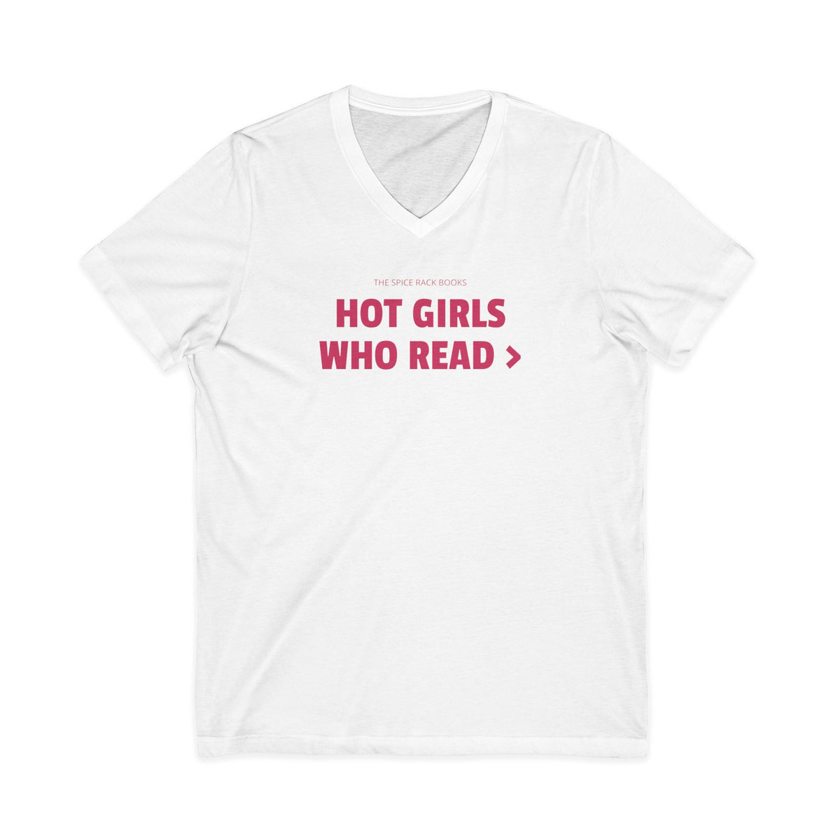Hot Girls Who Read V-Neck Tee
