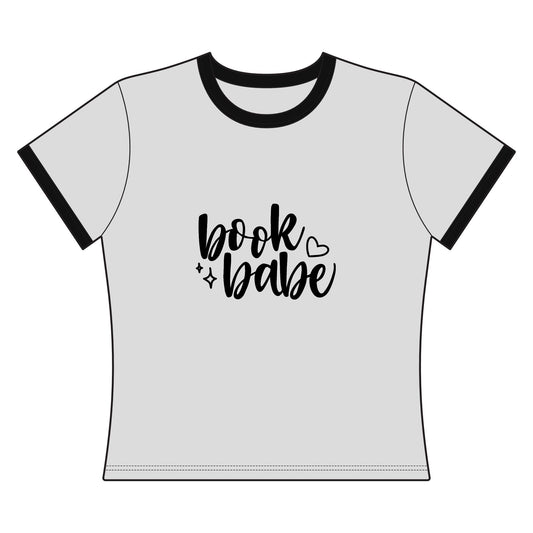 Book Babe Ringer Tee