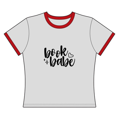 Book Babe Ringer Tee