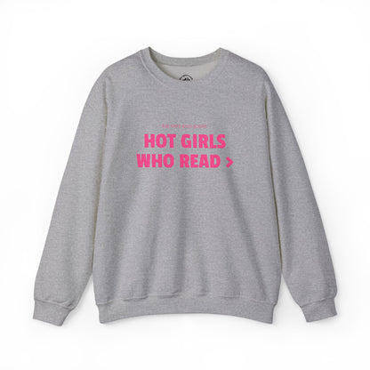 Hot Girls Who Read > Embroidered Sweatshirt